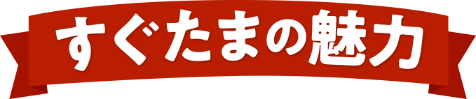 すぐたまの魅力